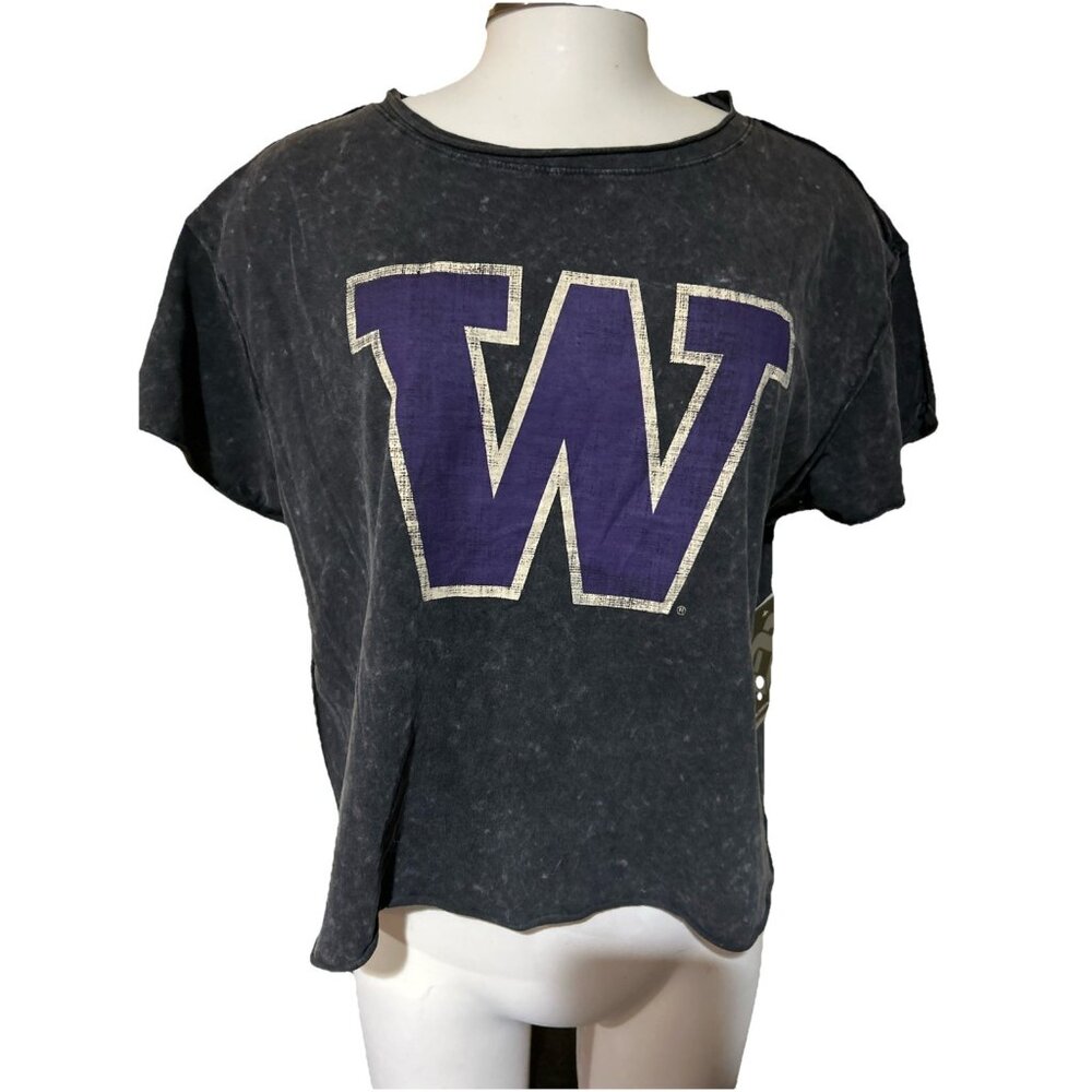 NEW Washington Huskies Colosseum Athletics Distressed Tee Shirt Women's M - Picture 2 of 13